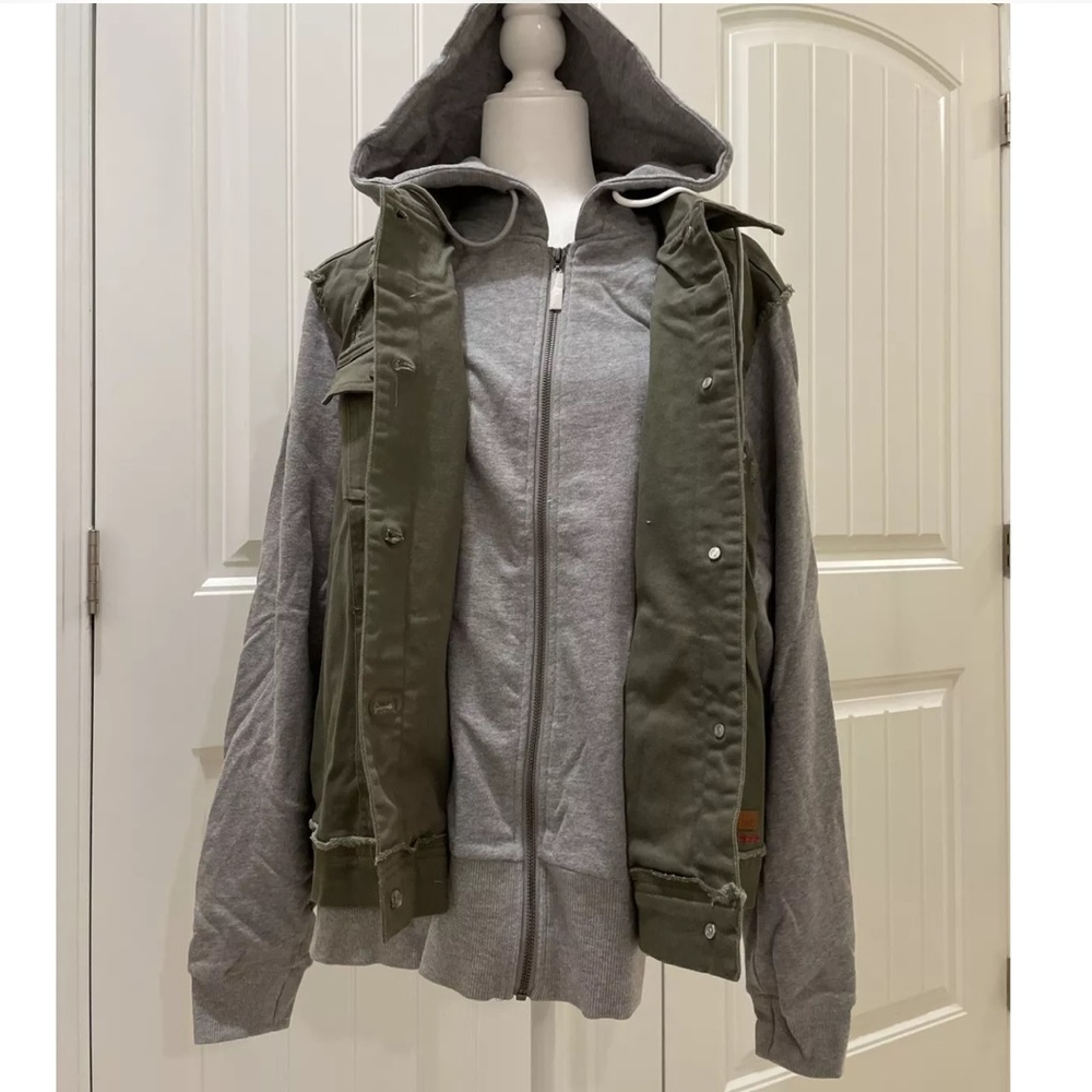 NEW Peace Love World Denim French Terry Jacket. - Picture 8 of 9